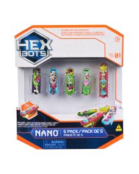 HEX BOTS интерактивная игрушка Nano Flash 5шт