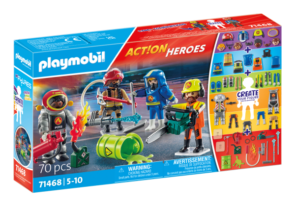 PLAYMOBIL ACTION HEROES My Figures: Fire Rescue 71468