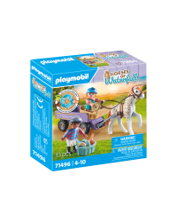 PLAYMOBIL HORSES OF WATERFALL Пони-карета 71496