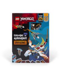 LEGO NINJAGO Книжка с наклейками "Собирай и наклеивай: Ninjago Драконы" (на лат. языке)