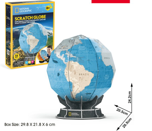 CUBICFUN 3D пазл Scratch Globe