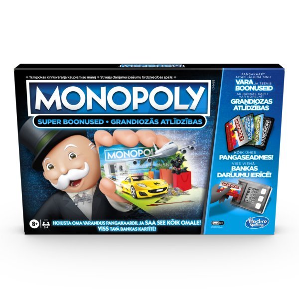 MONOPOLY Настольная игра Монополия Бонусы без границ (на эстонском и латышском яз.)