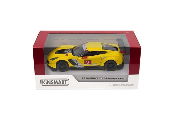 KINSMART 2016 Corvette C7.R Race Car, 1:36