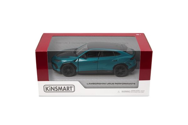 KINSMART Металлическая моделька Lamborghini Urus Performante, масштаб 1:40