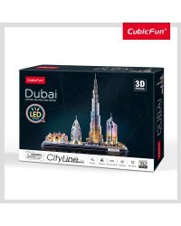 CUBICFUN City Line 3D-пазл c LED-подсветкой Дубай
