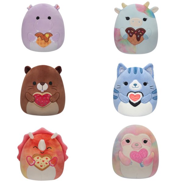 SQUISHMALLOWS Мягкая игрушка ко Дню Святого Валентина, 19 см