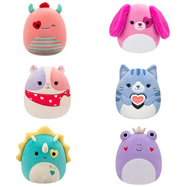 SQUISHMALLOWS Мягкая игрушка ко Дню Святого Валентина, 19 см