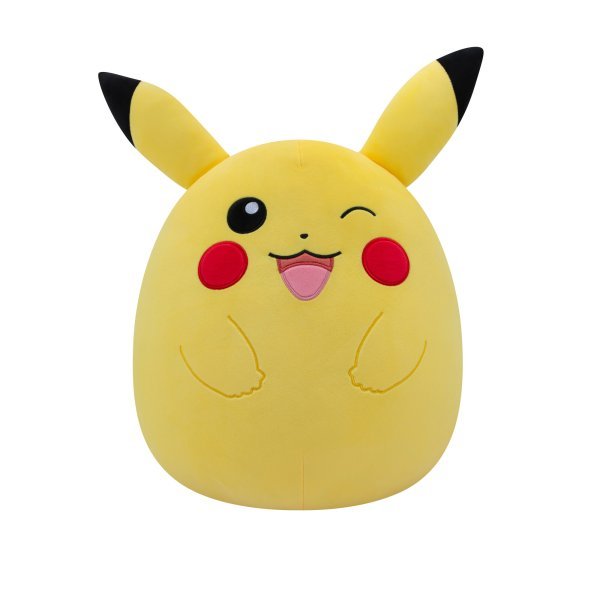 SQUISHMALLOWS POKEMON мягкая игрушка Winking Pikachu, 35 cм