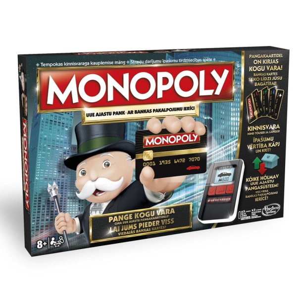 MONOPOLY Настольная игра Монополия Банк без границ (на эстонском и латышском яз.)