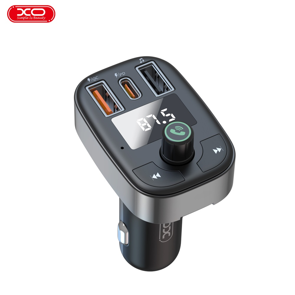 XO передатчик FM BCC06 Bluetooth MP3 автомобильное зарядное устройство 50  Вт черный