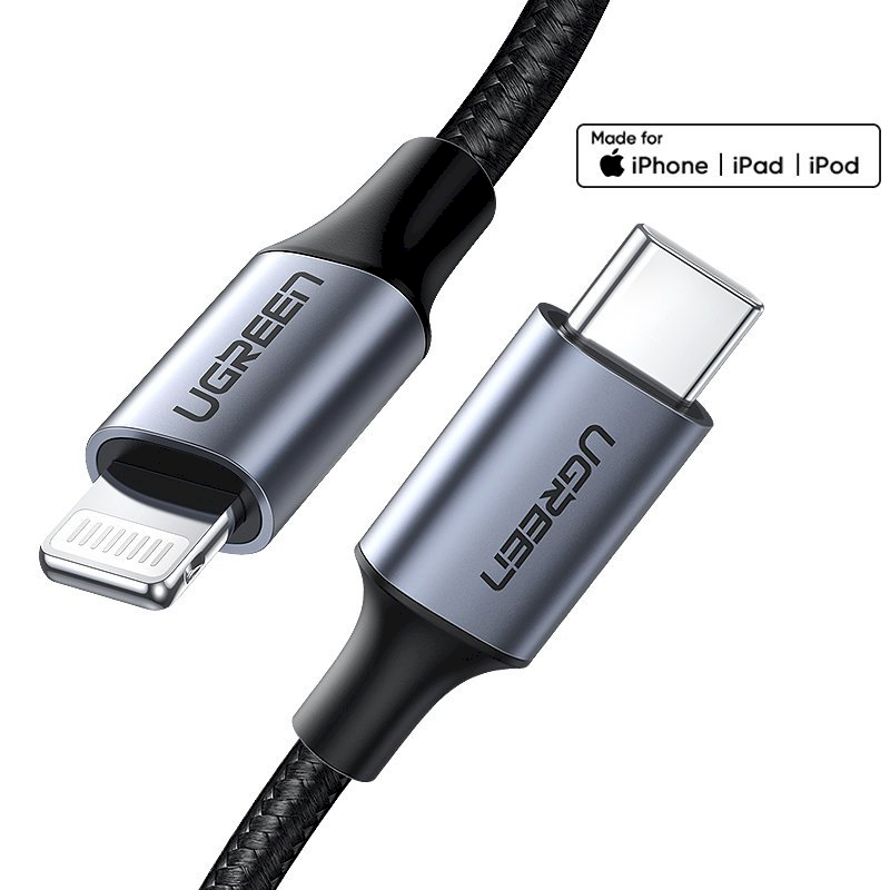 Ugreen 60759 1 m USB-C To Lightning Cable Black