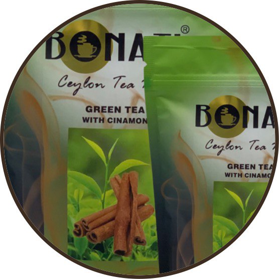 BONATI Ceylon Зелёный чай с корицей 200гр.