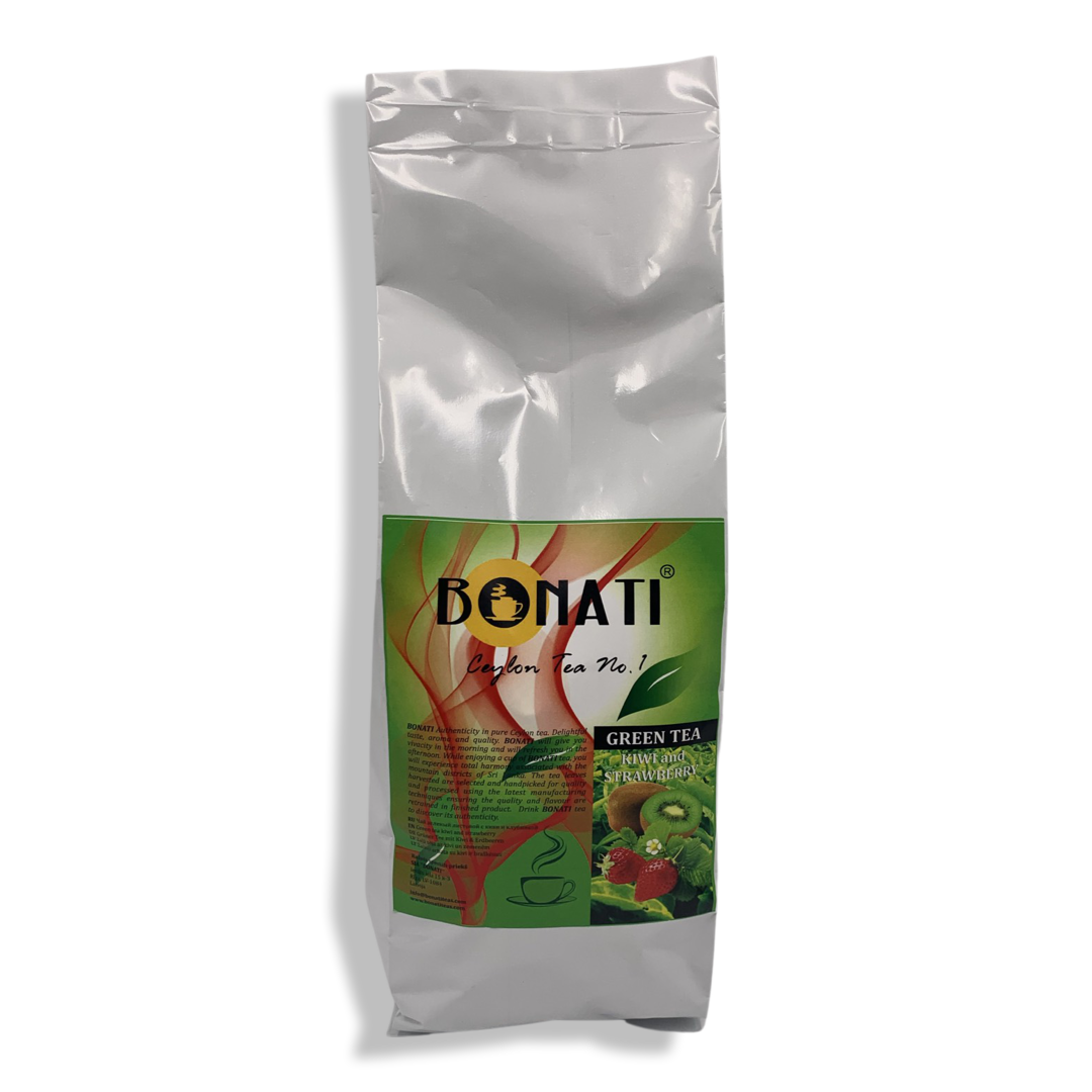 BONATI Ceylon зелёный чай с клубникой и киви 500гр.