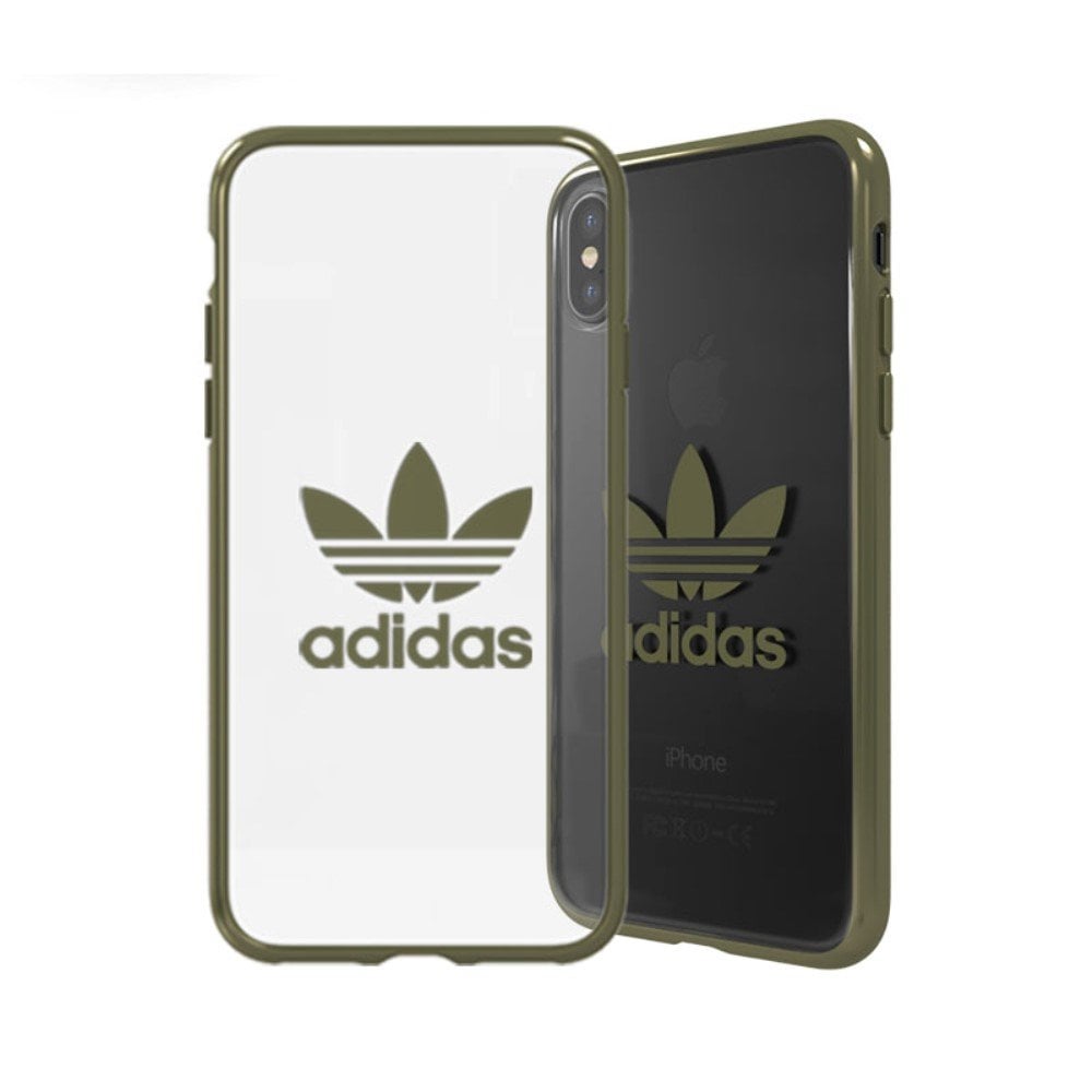 Adidas OR Clear Case Оригинальный Чехол - Бампер для Apple iPhone X / XS  Зеленый