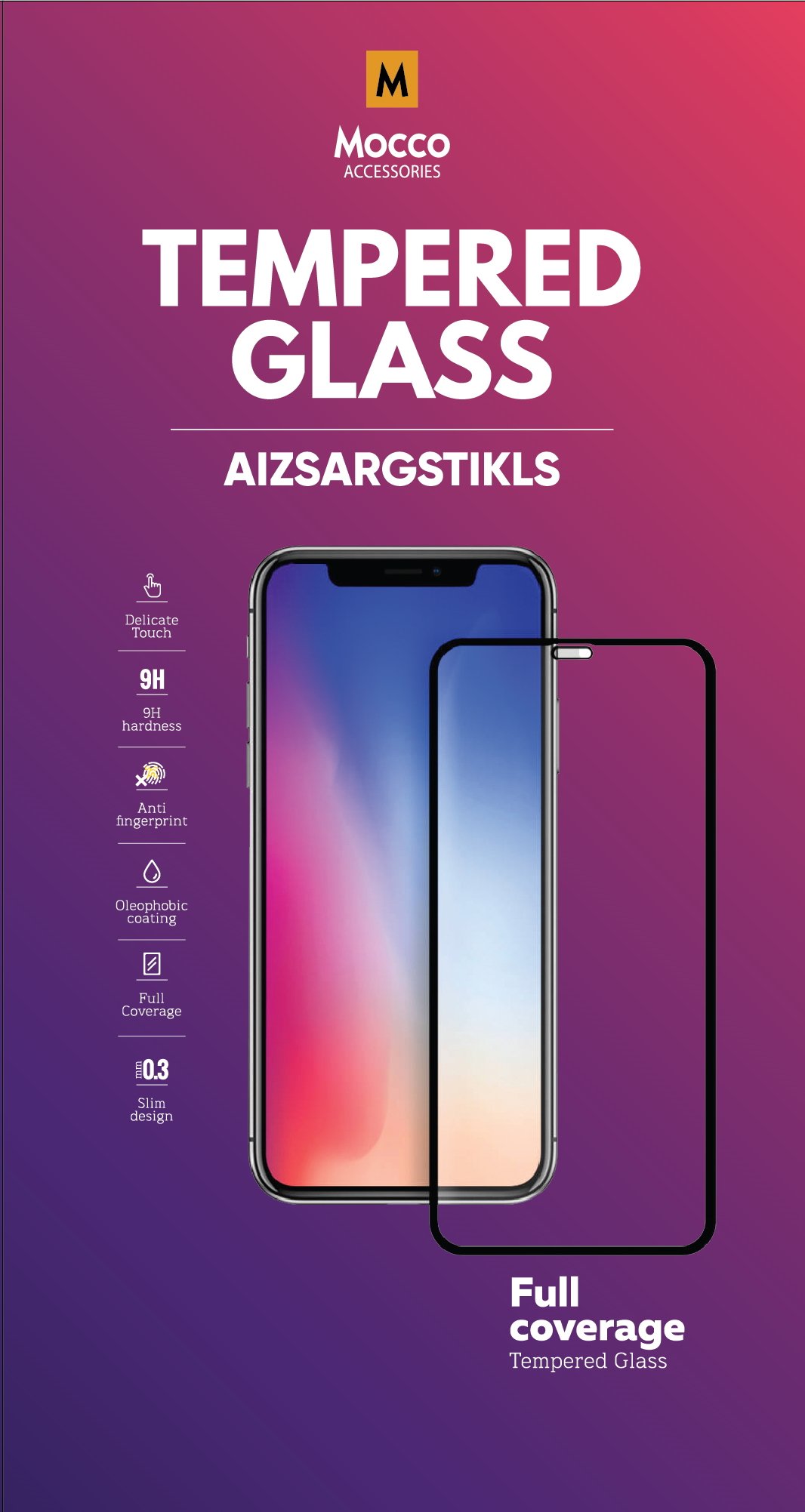 Mocco Full Face / Full Glue Tempered Glass Защитное стекло для экрана  Realme GT 5G Черное