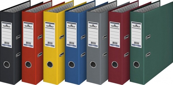 Папка-регистратор, А4, 70 мм, бумвинил, чёрная - MYSH3408259