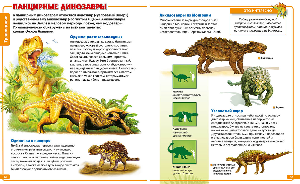 Энциклопедия динозавров с картинками и названиями