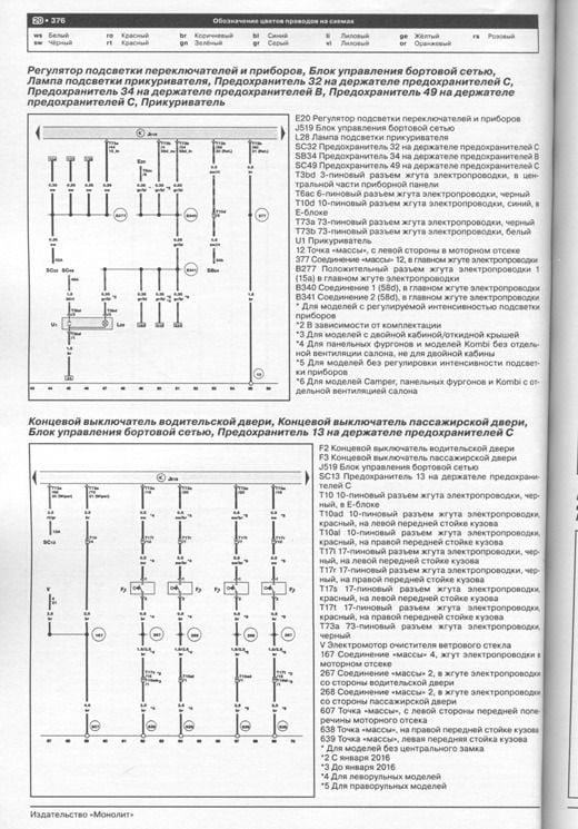 Транспортер т6 схема предохранителей