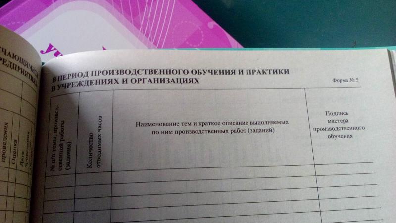 Журнал техучебы образец