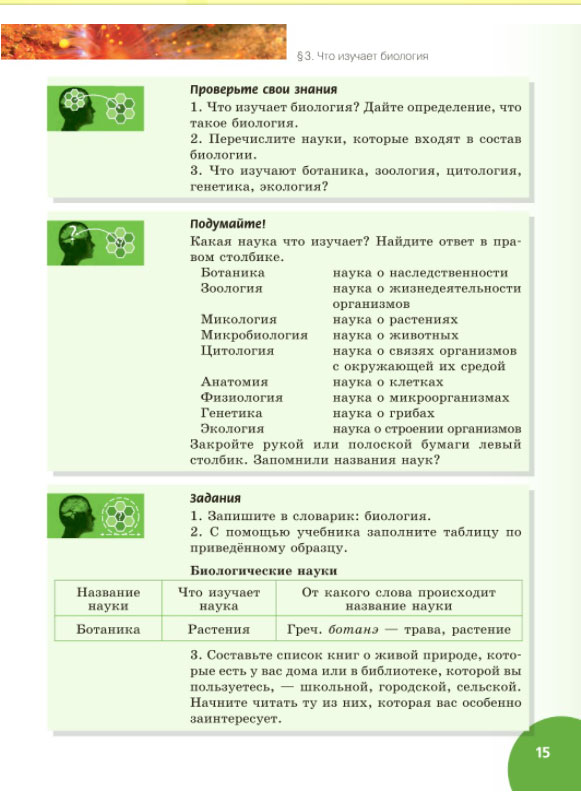 Биология 5 класс учебник линия жизни. Оглавление учебника биология 5 класс Введенский Плешаков. Какие есть науки в биологии в 6 классе. Биология 5 класс параграф 5. Какая бывает биология 5 класс.