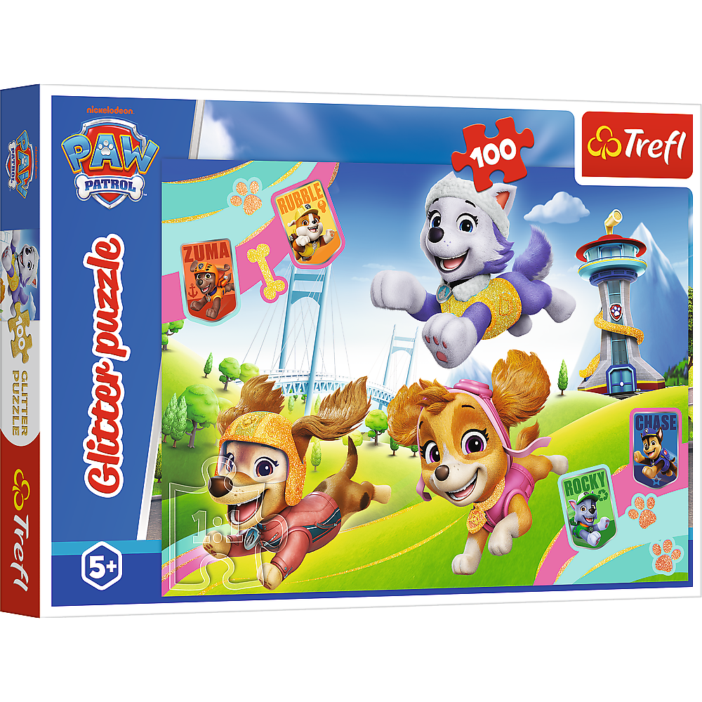 TREFL PAW PATROL Пазл с блестками Paw Patrol, 100 шт.