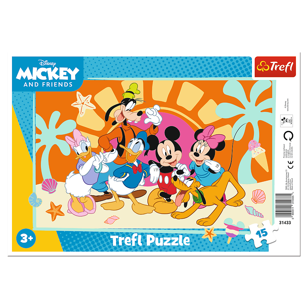 TREFL DISNEY ППазл в рамке Микки-Маус, 15 шт.