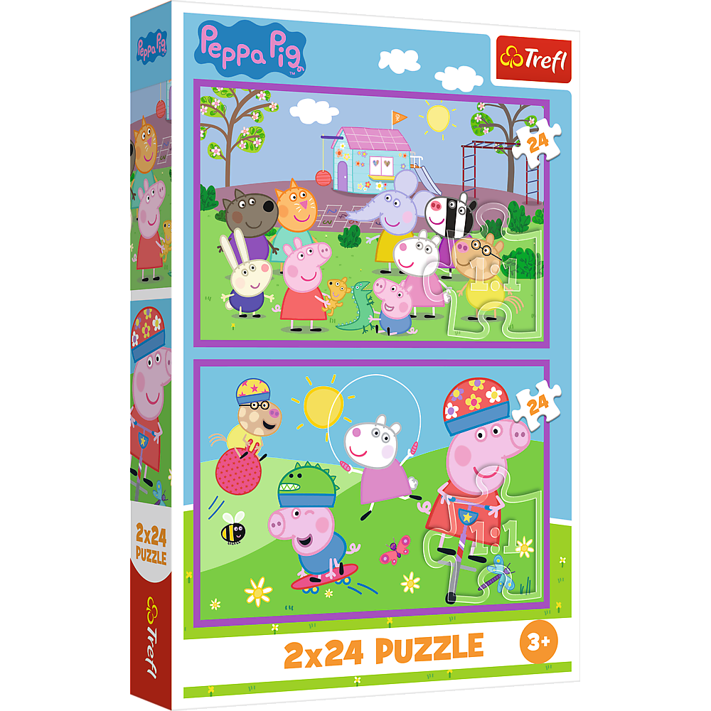 TREFL PEPPA PIG Комплект пазлов Свинка Пеппа, 2x24