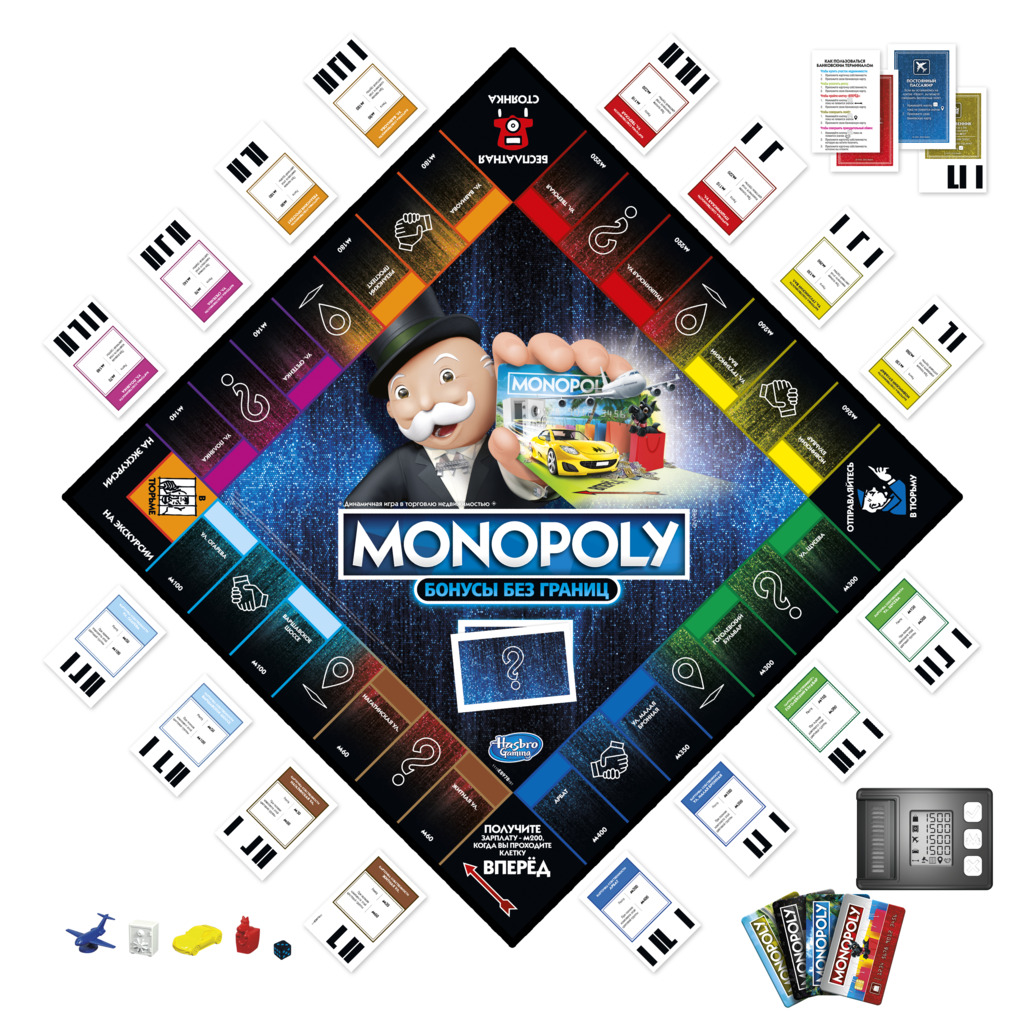 MONOPOLY Настольная игра Монополия Бонусы без границ (на русском яз.)